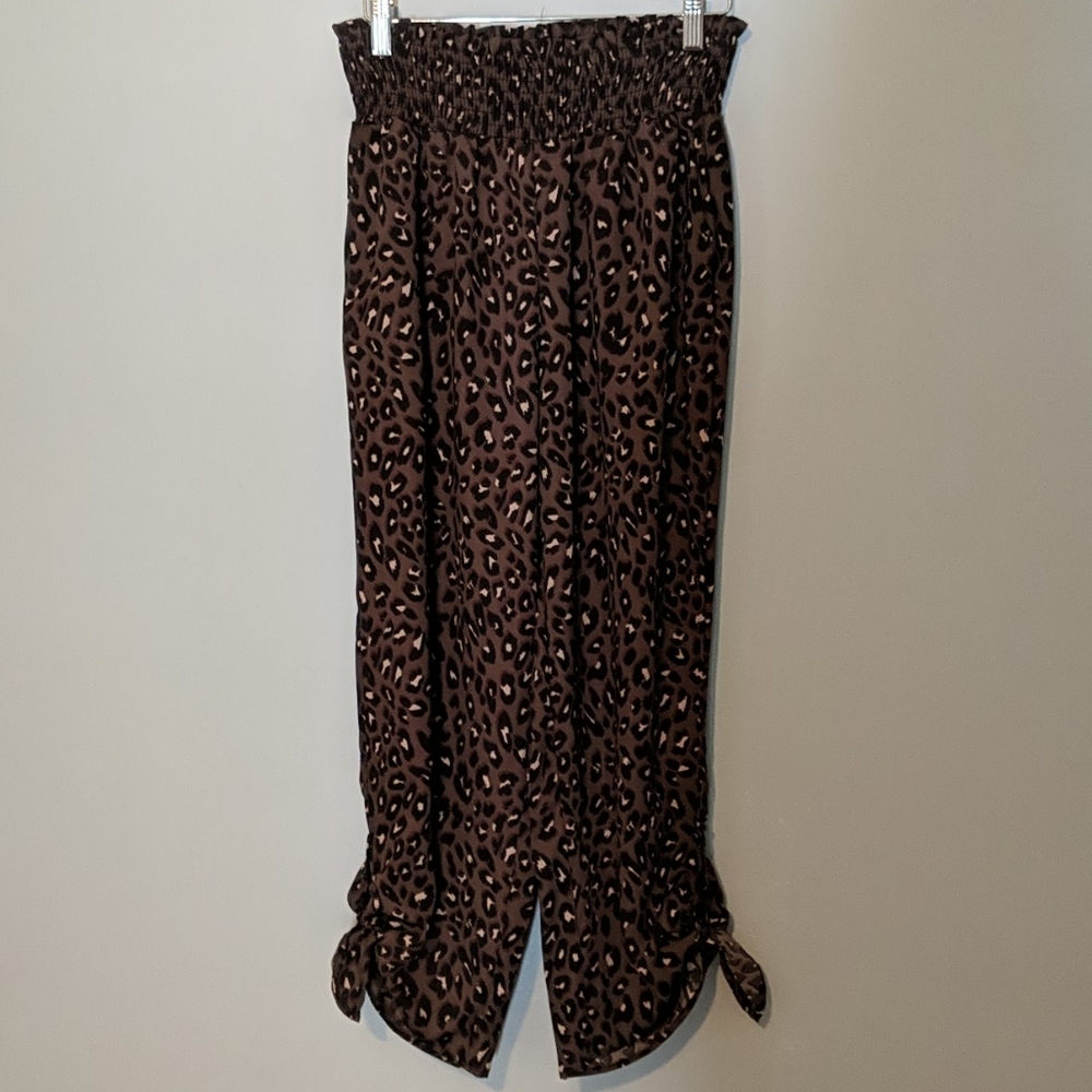 Cheetah Maternity Capris